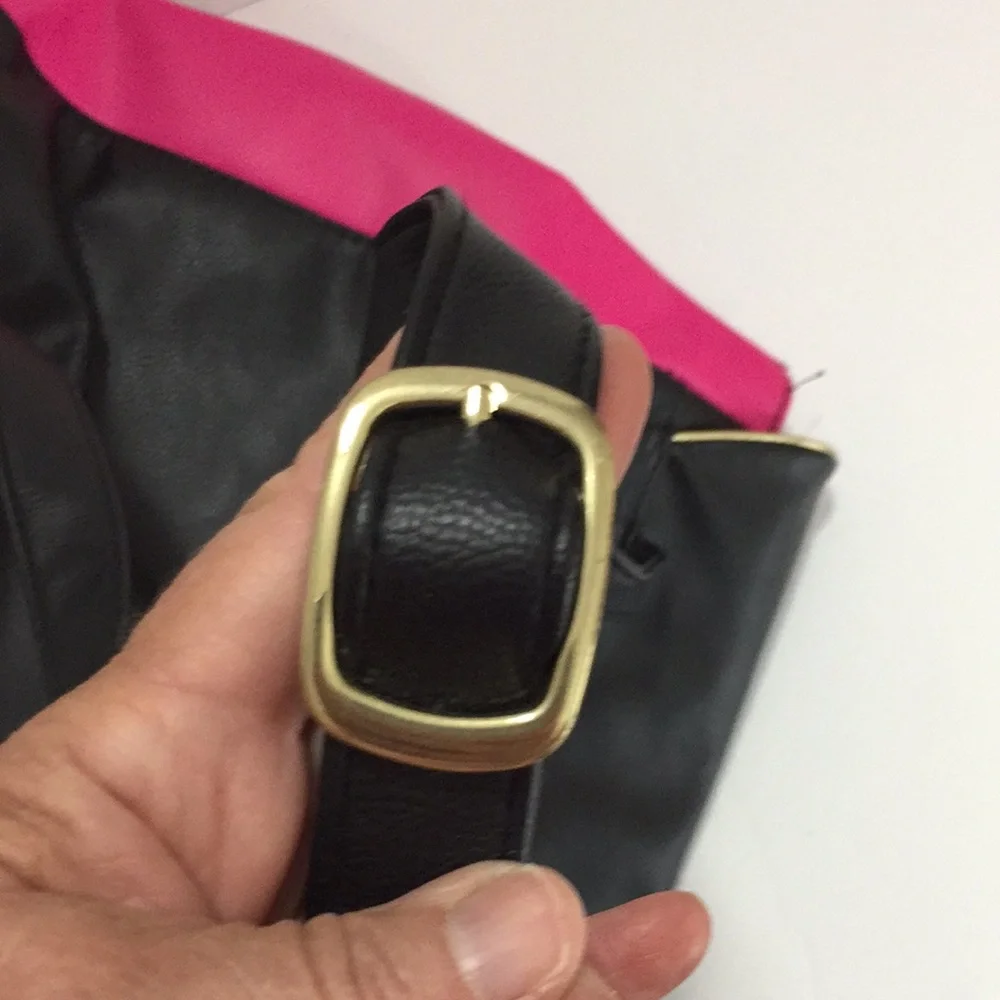 Juicy Couture Black and Pink Backpack Purse Bag